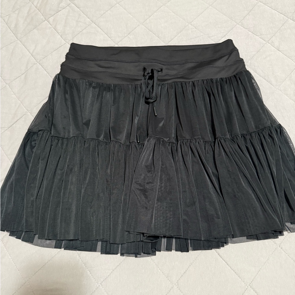 PopFlex Black Pirouette Tulle Skort Size 1x